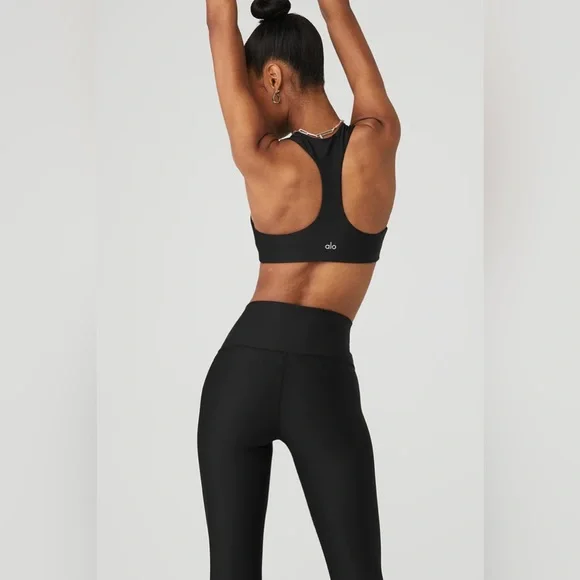 Alo yoga airlift advantage racerback bra black NWT Small S - Picture 2 of 5